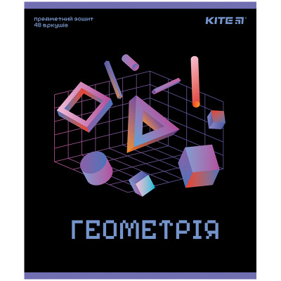 Тетрадь предметн. 48 л., кл., УФ лак, Neo, геометрия K24-240-11