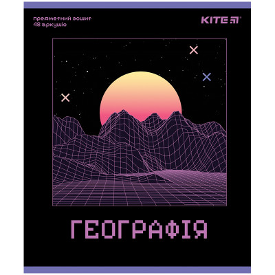 Тетрадь предметн. 48 л., кл., УФ лак, Neo, география K24-240-13