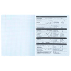 Предметний зошит 48 аркушів, клітинка, гібридний лак+УФ, Techno