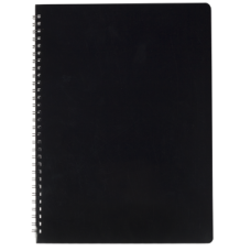 Зошит для записів GLOSS А4, 80 л., клітинка, пластикова обкладинка, чорна