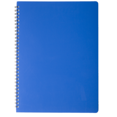 Тетрадь для записей GLOSS А4, 80 л.,клетка, пластиковая обложка, синяя - BM.24452151-02 Buromax