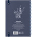 Блокнот на спіралі карт. обл., А5, 80 арк., кл., OS, Blue garden