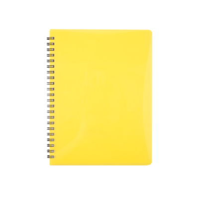 Зошит для нотаток GLOSS, А6, 80 арк., клітинка, пласт. обкладинка, жовтий - BM.24652151-08 Buromax