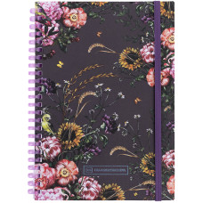 Блокнот на спіралі карт. обл., А5, 80 л., кл.,OS, Purple field
