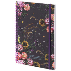 Блокнот на спіралі карт. обл., А5, 80 л., кл.,OS, Purple field