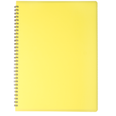 Зошит для записів GLOSS А4, 80 л., Клітка, пластикова обкладинка, жовта