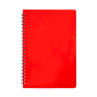 Тетрадь для записей GLOSS, L2U, B5, 80л., клетка, пластиковая обложка, красная