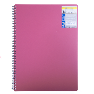 Зошит для нотаток CLASSIC, А4, 80 арк., клітинка, пластикова обкладинка, червоний - BM.2446-005 Buromax