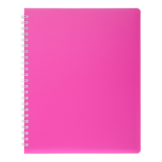 Тетрадь для записей BRIGHT, L2U, В5, 60 л., клетка, розовая, пласт.обложка
