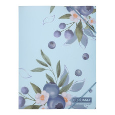 Папка А5 на гумках, BLUEBERRY ARABESKI, напівпрозора, морська хвиля Папка А5 на гумках, BLUEBERRY ARABESKI, напівпрозора, морська хвиля