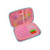 Пенал з тисненням, 1 відділення - QT-5625-Rosered