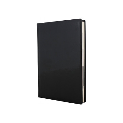 Ежедневник недатированный, GLOSS, кремовый блок, линия, черный, А5 - O25402-01 Optima