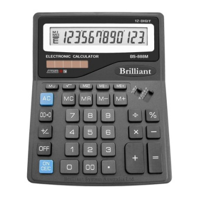 Калькулятор Brilliant BS-888М, 12 розрядів BS-888M