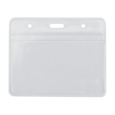 Бейдж горизонтальний, 108х70 мм замок zip lock, PVC