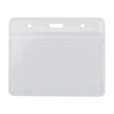 Бейдж горизонтальний, 108х70 мм замок zip lock, PVC - O45611 Optima