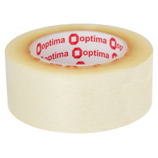 Стрічка клейка пакувальна 48 мм х 160 м х 40 мкм Optima, прозора