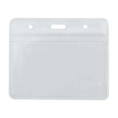 Бейдж горизонтальний, 108х70 мм замок zip lock, PVC - O45611 Optima