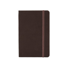Ділова записна книжка SQUARE, А5, тверда обкладинка, гумка, білий блок, клітинка, коричневий