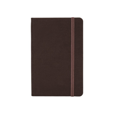 Ділова записна книжка SQUARE, А5, тверда обкладинка, гумка, білий блок, клітинка, коричневий - O27100-07 Optima