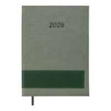 Щоденник дат. 2026 PRESTIGE, A5, зелений, штучна шкіра