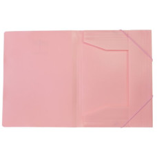 Папка на резинках FAVOURITE, PASTEL, А4, розовая