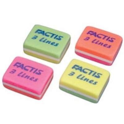 Гумка "Factis" 3 Lines/75 трикольоровий - 3072 Maped