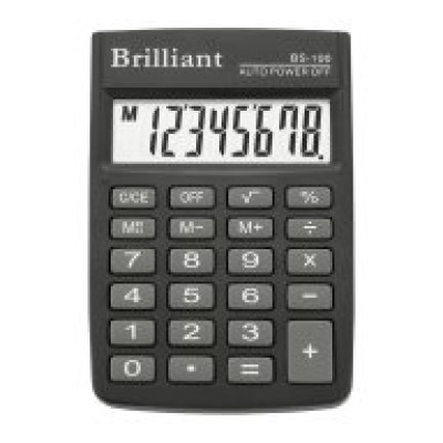 Калькулятор карманный Brilliant BS-100,  8 разрядов BS-100