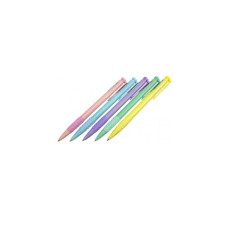 Ручка кулькова автомат. ECONOMIX MERCURY PASTEL 0,5 мм. Корпус асорті, пише синім
