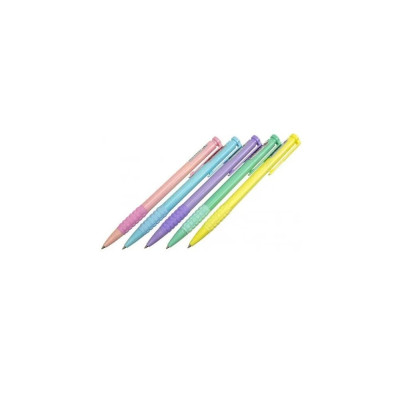 Ручка кулькова автомат. ECONOMIX MERCURY PASTEL 0,5 мм. Корпус асорті, пише синім E10258