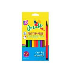 Фломастери Create, Soft Tip 12 кольорів