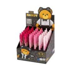 Ручка кулькова автоматична, Bear Pink, 0,7 мм, синя