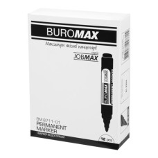 Маркер водост., чорний, JOBMAX, 2-4 мм, масляна основа