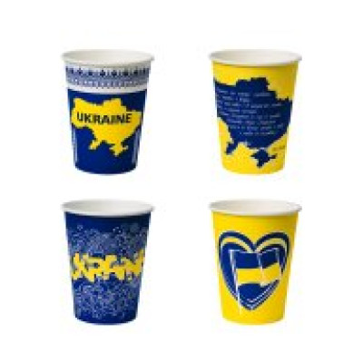 Стакан паперовий, об'єм 175 мл патріот 50шт - CUP175PAT ИНСТРУМЕНТЫ ДЛЯ УБОРКИ