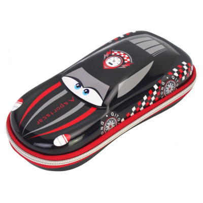 Об'ємний 3D пенал, 1 відділення - QT-5645-Black