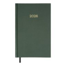 Щоденник дат. 2026 SIMPLE, A5, зелений, бумвініл