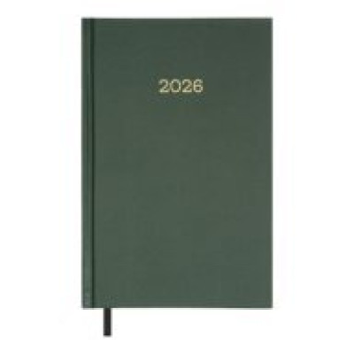 Щоденник датов. 2026 SIMPLE, A5,зелений , бумвініл BM.21166-04
