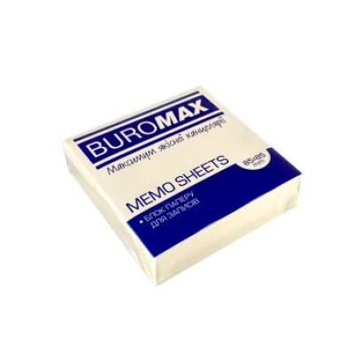 Блок білого паперу для нотаток JOBMAX 85х85х25мм.,300 арк., не скл. - BM.2278 Buromax