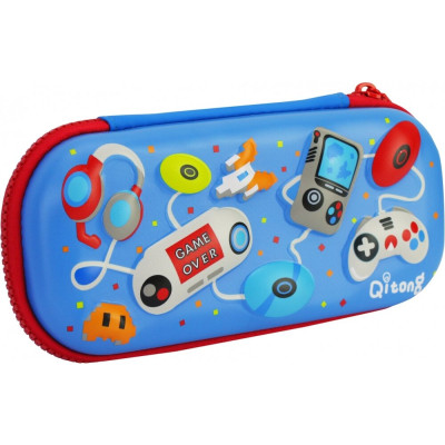 Пенал з тисненням, 1 відділення - QT-5697-Blue COOLFORSCHOOL