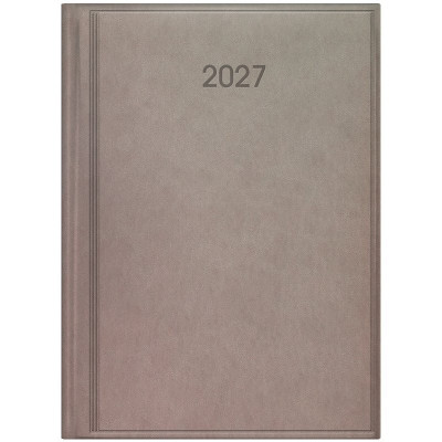 Ежедневник 2027 Стандарт Torino слп/т темно-бежевый