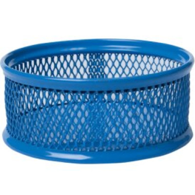 Підставка для скріпок 80х80x40мм, металева, синій - BM.6221-02 Buromax