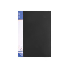Папка А4 прижим карман Economix 31202-01 черная 20/120шт/уп