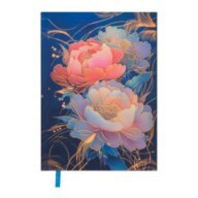 Щоденник недатов. поліграфічний PEONY, A5, темно-синій, 336 стор BM.20170-03