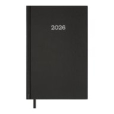 Щоденник дат. 2026 SIMPLE, A5, чорний, бумвініл