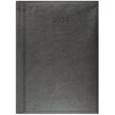 Ежедневник 2027 Стандарт Torino Metallic  слп/т черный