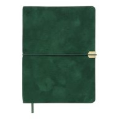 Щоденник недат. VELOUR, A5, зелений, штуч.шкіра, 336 стор BM.20770-04