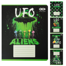 Зошит учнівський шкільний UFO, 24арк., лінія, KIDS LINE