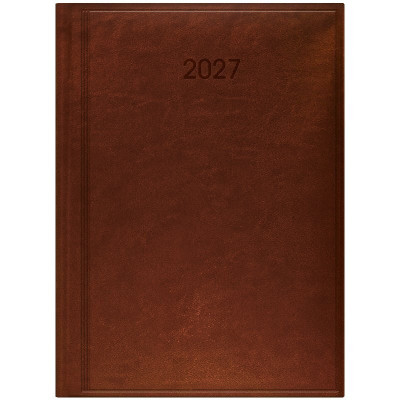 Ежедневник 2027 Стандарт Torino Metallic слп/т коричневый