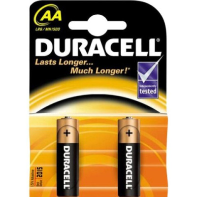 Елемент живлення (батарейка) DURACELL LR6 (AA) 2штупак - s.58163 Duracell