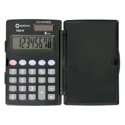 Калькулятор кишеньковий Optima, 8 розрядів, розмір 103*67*10 мм O75519