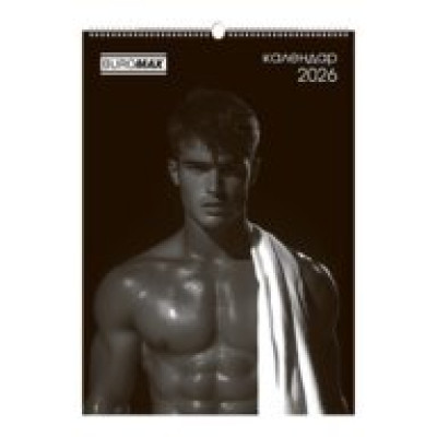 Календар настінний 2026 р., А2, 1 пружина, Men BM.210654